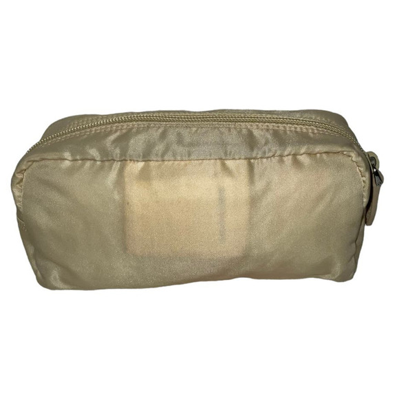 Prada Cosmetic Pouch Bag  Cream Nylon - Picture 3 of 15